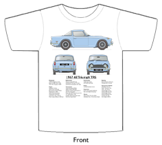 Triumph TR5 1967-68 (Hard Top) T-shirt Front